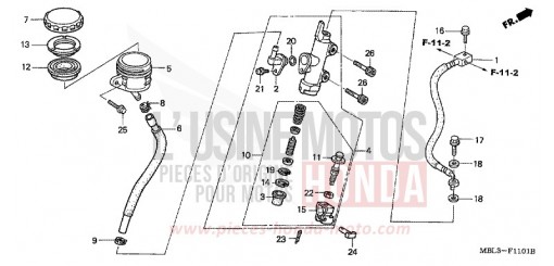 HAUPTBREMSZYLINDER, H. (NT650V2/3/4/5) NT650V5 de 2005